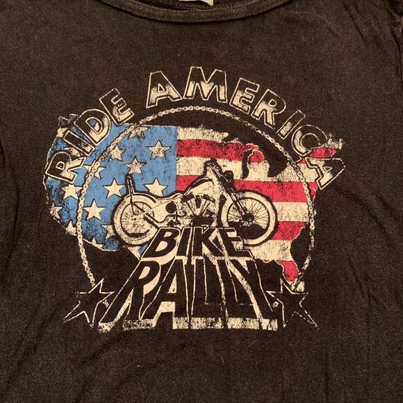 NWOT RALPH LAUREN RIDE AMERICA BIKE RALLY MOTO TEE - Picture 3 of 5